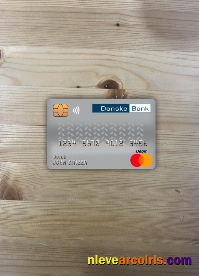 Denmark Danskebank master debit card photolook